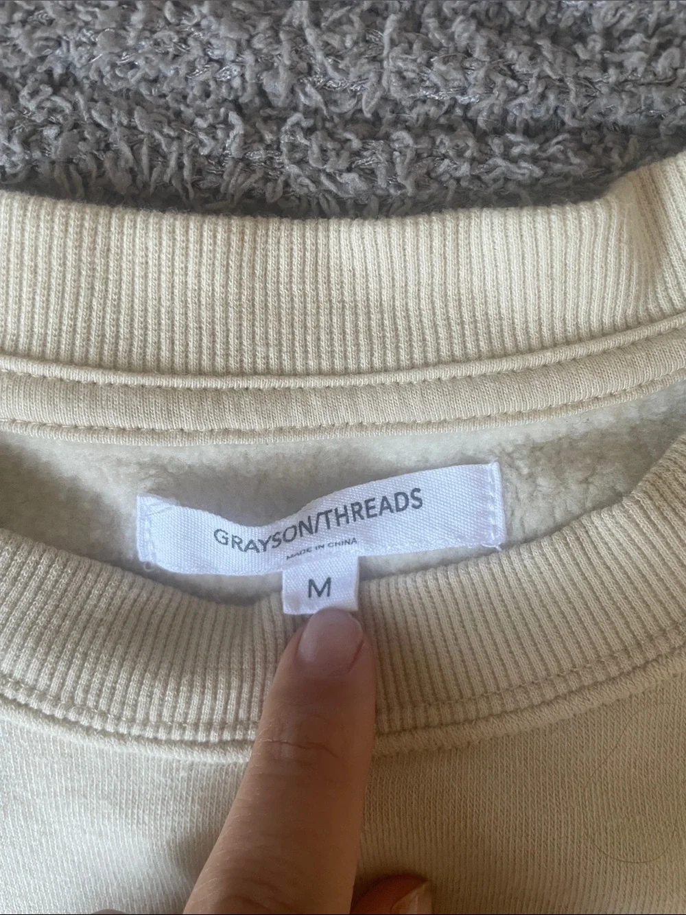 Grayson Threads Cream Sweatshirt with Teddy Pumpkin Print
